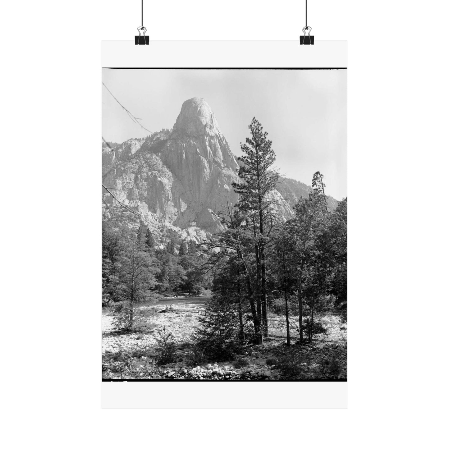 Tehipite Dome, Tehipite Valley. Remarks: Used in Grant Grove Exhibit. High Quality Matte Wall Art Poster for Home, Office, Classroom