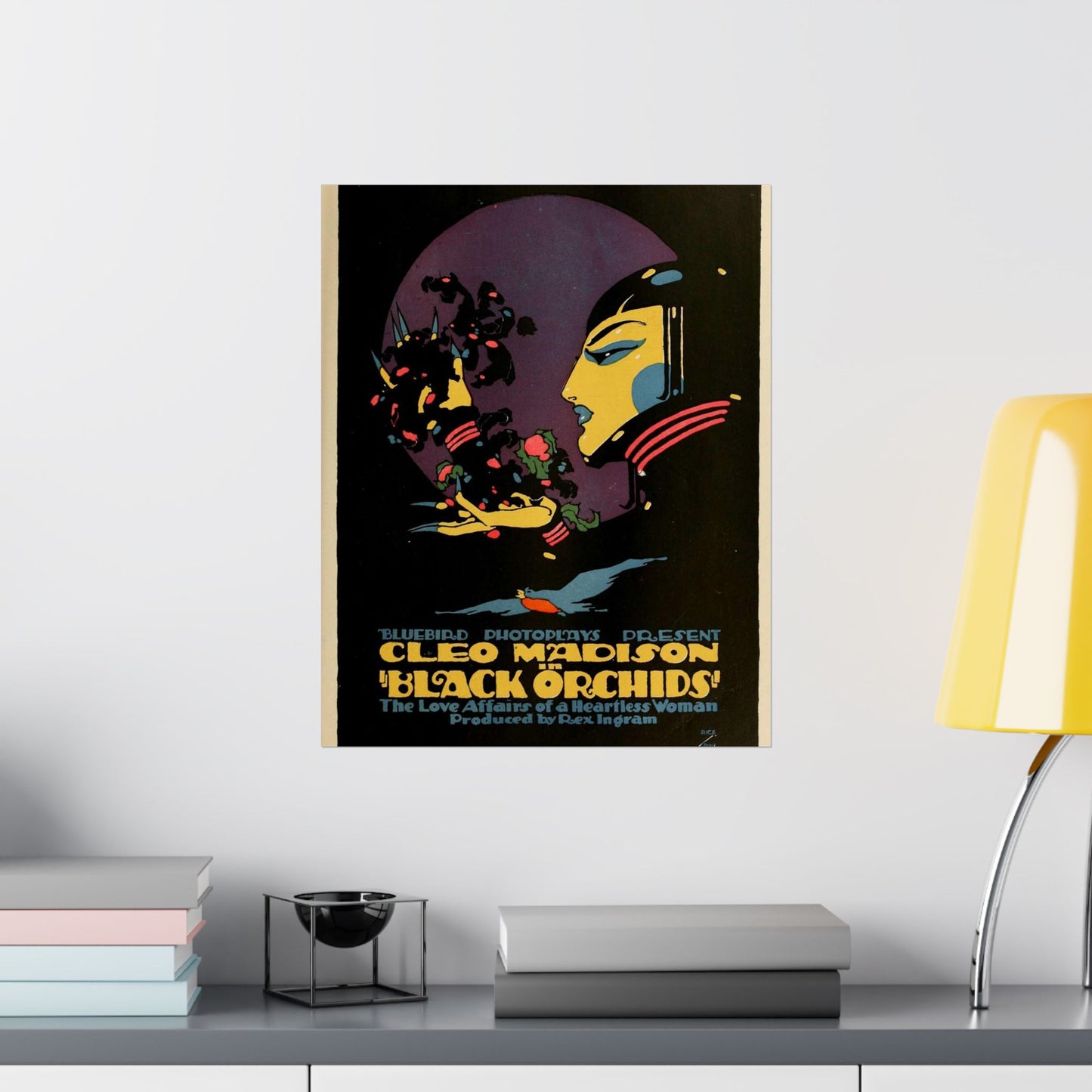 Black Orchids - Vintage movie public domain poster High Quality Matte Wall Art Poster for Home, Office, Classroom