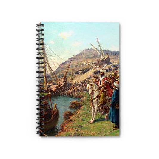 Kusatma Zonaro - Public domain scan / painting Spiral Bound Ruled Notebook with Printed Cover