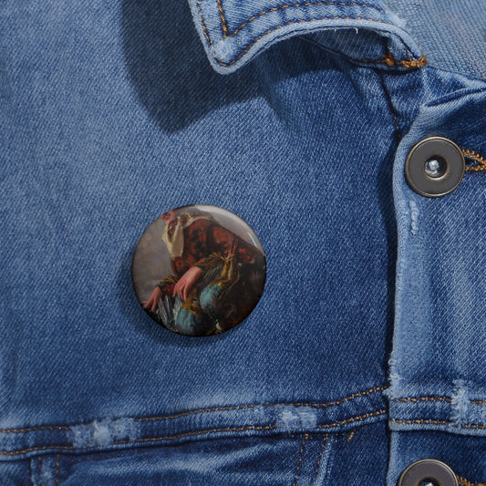 Gaspar Camps i Junyent - Mujer con cesto Pin Buttons with Crisp Design