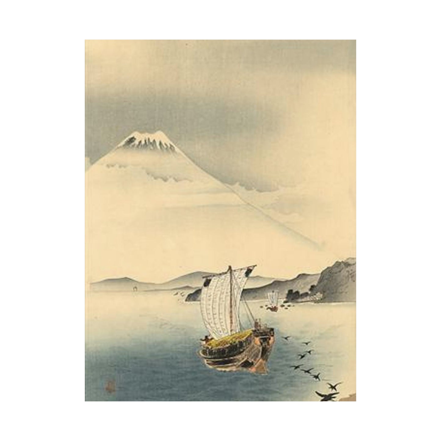 Koson - mount-fuji, Ohara Koson High Quality Matte Wall Art Poster for Home, Office, Classroom