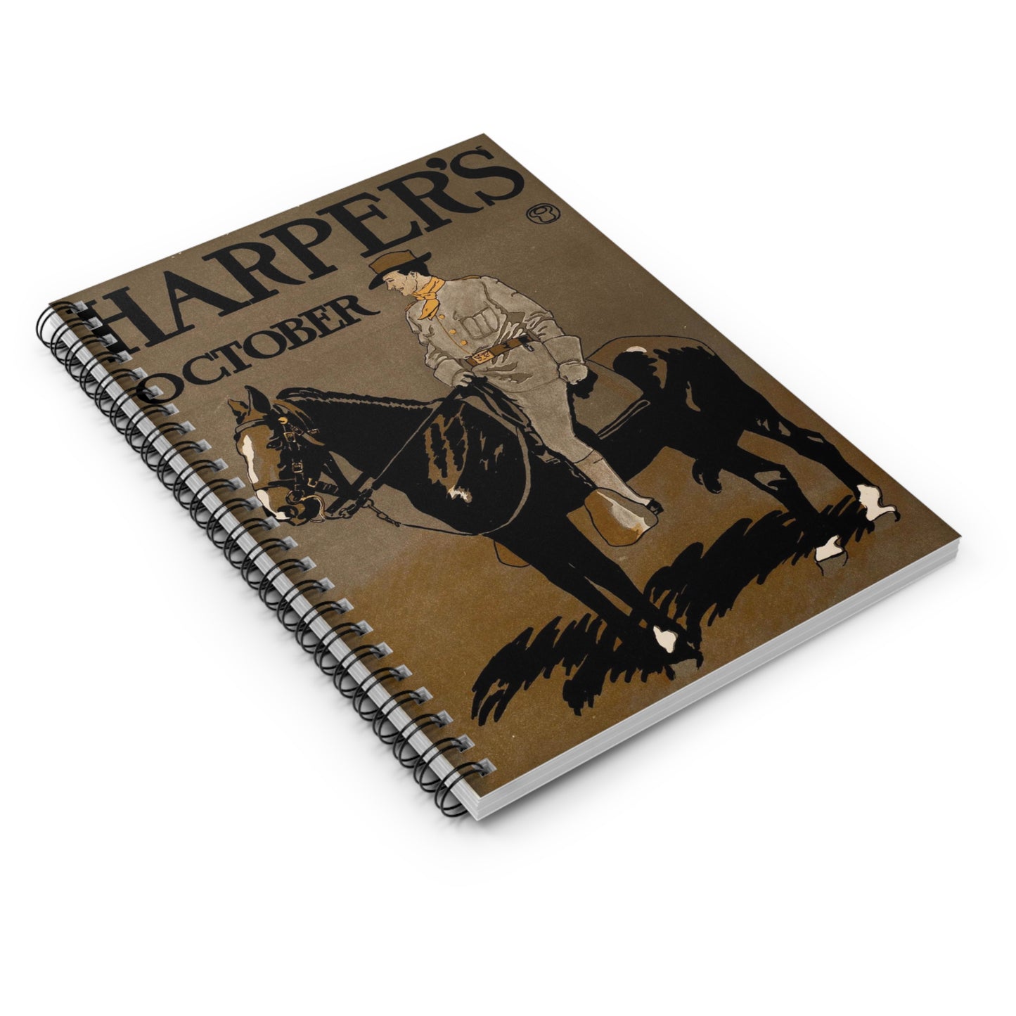 Edward Penfield - Edward Penfield, Harper's October Spiral Bound Ruled Notebook with Printed Cover