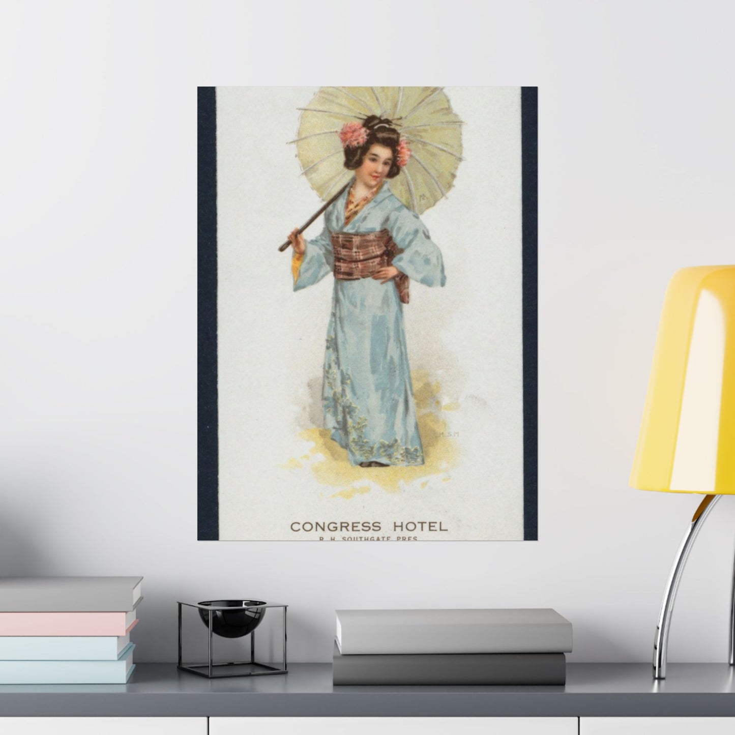 TEA [held by] JAPANESE TEA ROOM [at] "CONGRESS HOTEL, CHICAGO IL" (REST;) High Quality Matte Wall Art Poster for Home, Office, Classroom