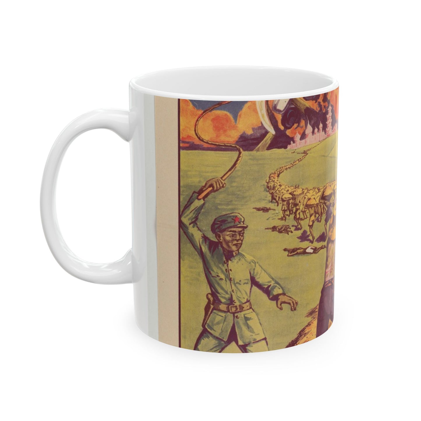 Thai Rice Harvest (PO-19-TH), Cold War American Propaganda poster Beautiful Novelty Ceramic Coffee Mug 11oz