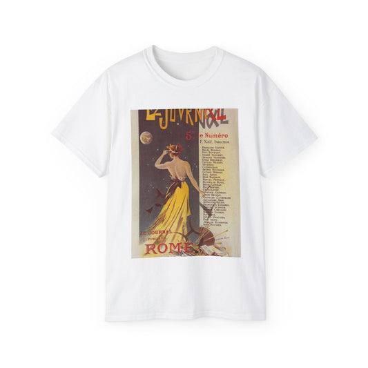 Affiche pour annoncer la publication de "Rome" dans Le Journal. White T-Shirt Gildan 2000 Cotton Unisex