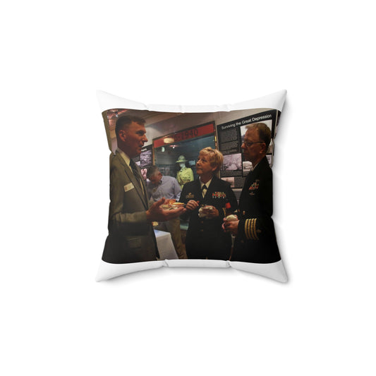 Guests of U.S. Marine Brig. Gen. Terry V. Williams, Decorative Accent Square Pillow