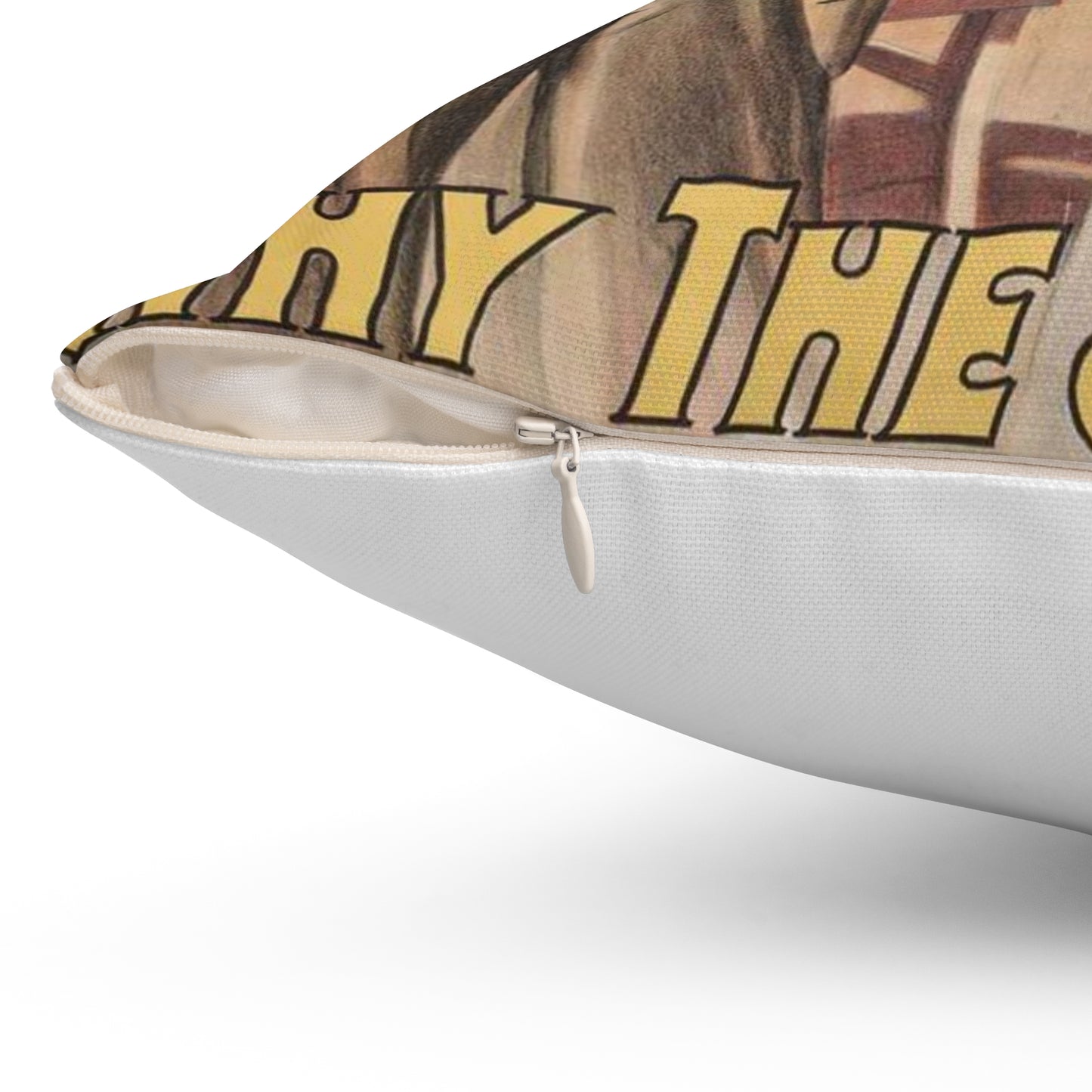 Why the sheriff is a bachelor The fragile reward of duty. Decorative Accent Square Pillow