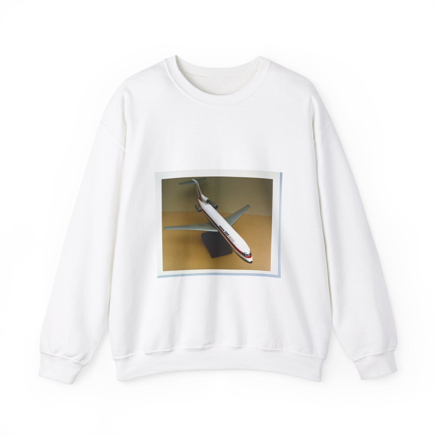 MODELS OF BOEING 727-200 - JT-8D TURBOFAN ENGINE - JT-8D 109 TURBOFAN ENGINE White Heavy Blend Adult Crew Neck SweatShirt