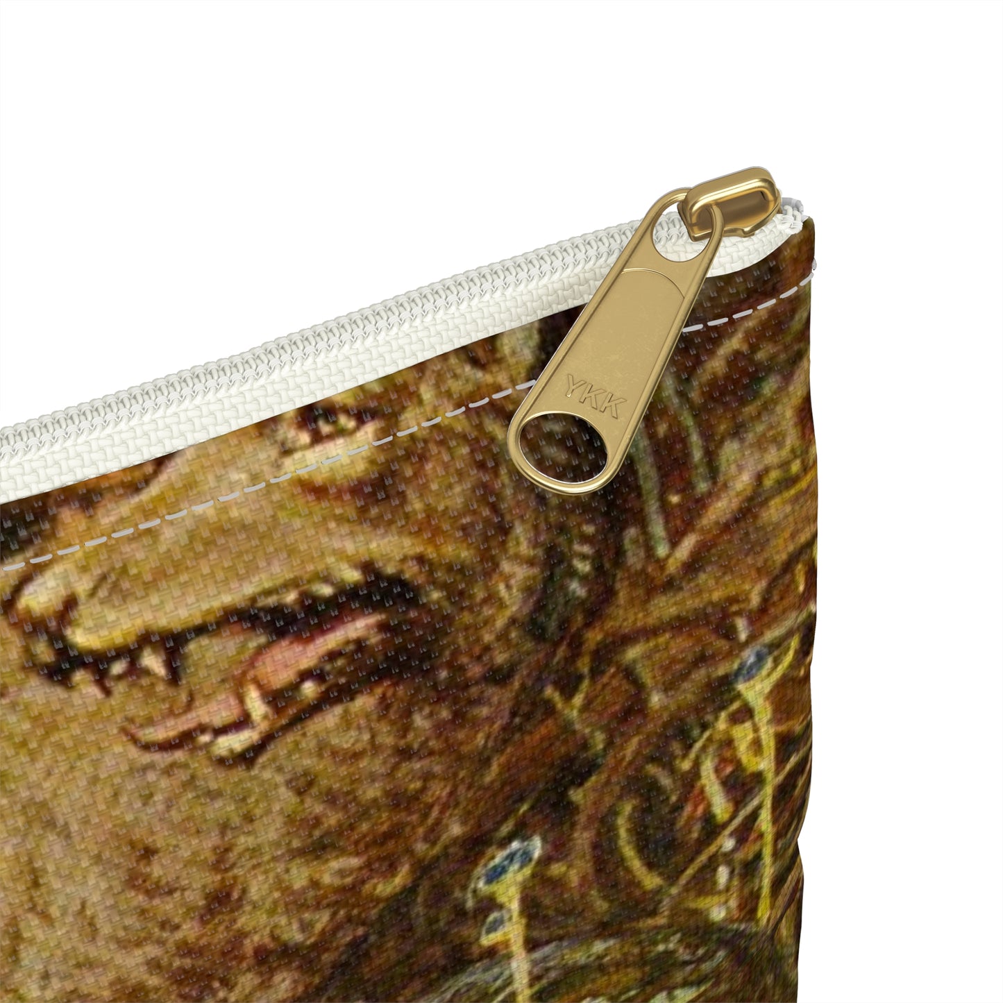 Lokis Gezücht - A painting of a woman sitting in front of a snake Large Organizer Pouch with Black Zipper