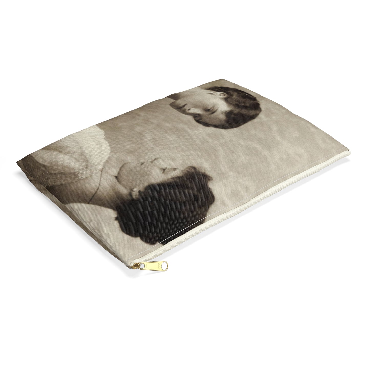 Grand Duchesses Olga and Tatiana. 1913. Large Organizer Pouch with Black Zipper