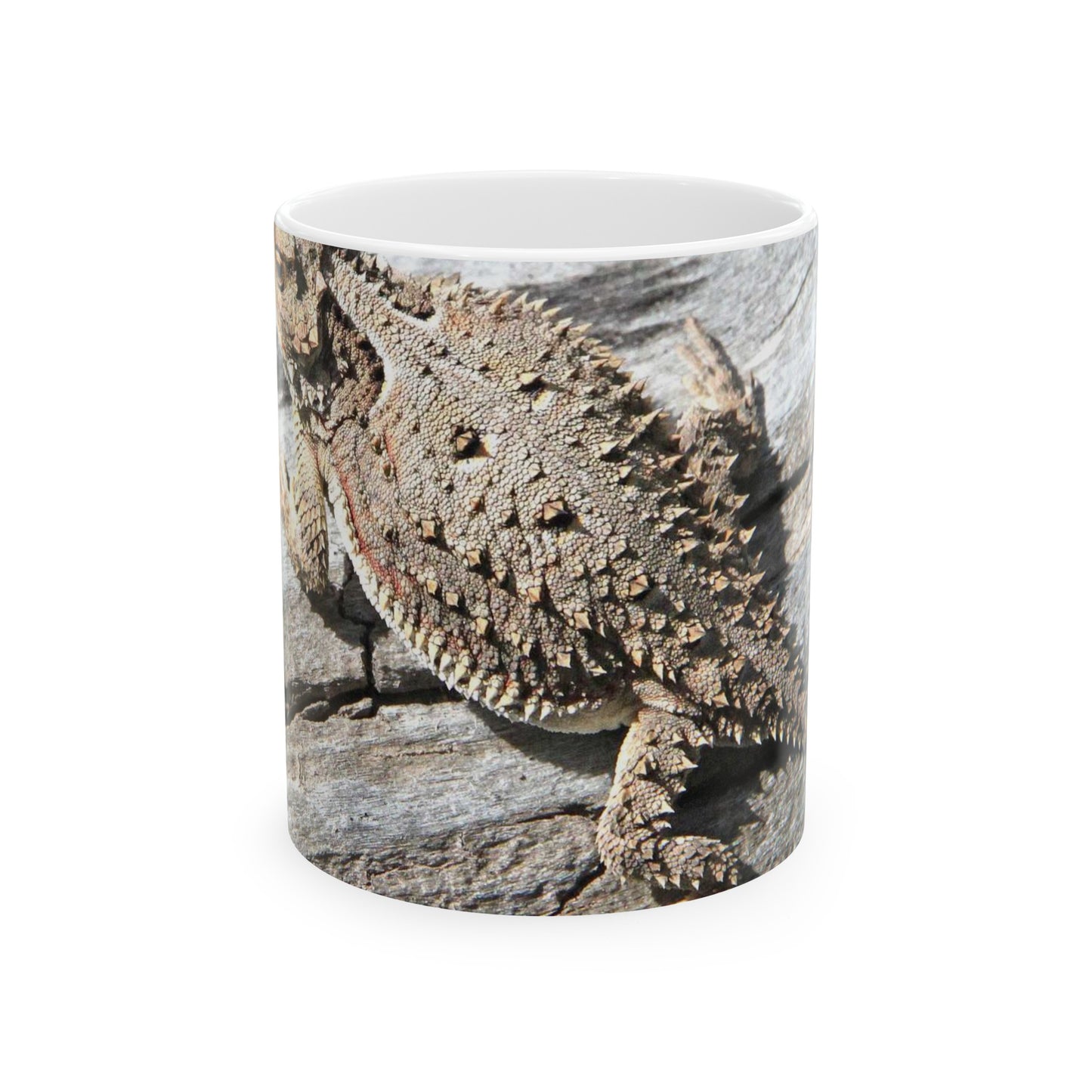 LIZARD, GREATER SHORT-HORNED (Phrynosoma hernandesi) (7-18-2015) juv, 7900 ft, west fork, san juan river, mineral co, co (2) (19990424570) Beautiful Novelty Ceramic Coffee Mug 11oz