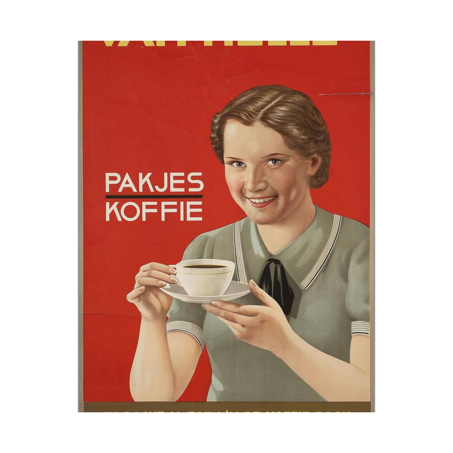 Van Nelle's pakjes koffie1936, Art Deco Poster High Quality Matte Wall Art Poster for Home, Office, Classroom