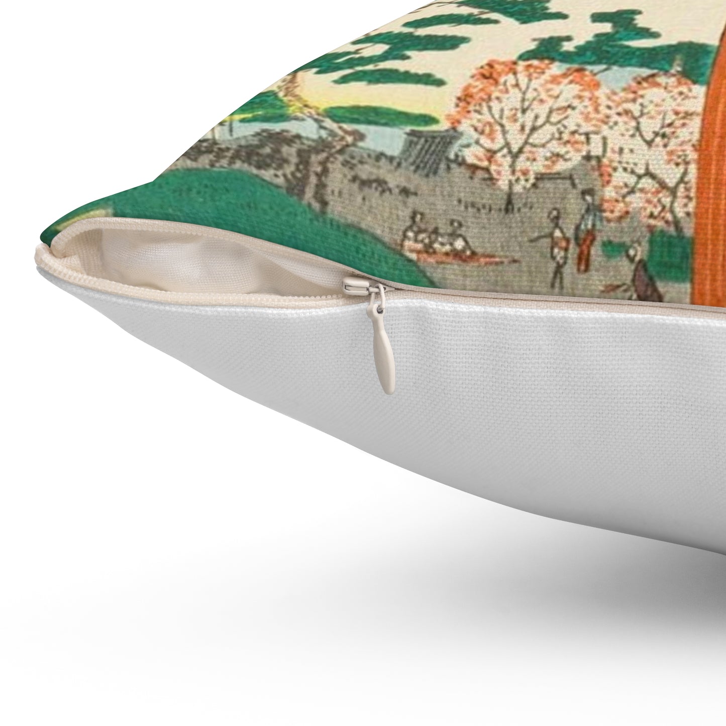 Sekiya no Sato; The Actor Kawarasaki Gonjuro LACMA M.2007.152.51 Decorative Accent Square Pillow
