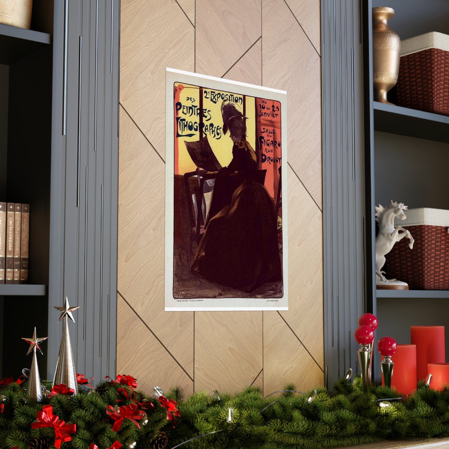 Affiche pour la "2e Exposition des Peintres-Lithographes". High Quality Matte Wall Art Poster for Home, Office, Classroom
