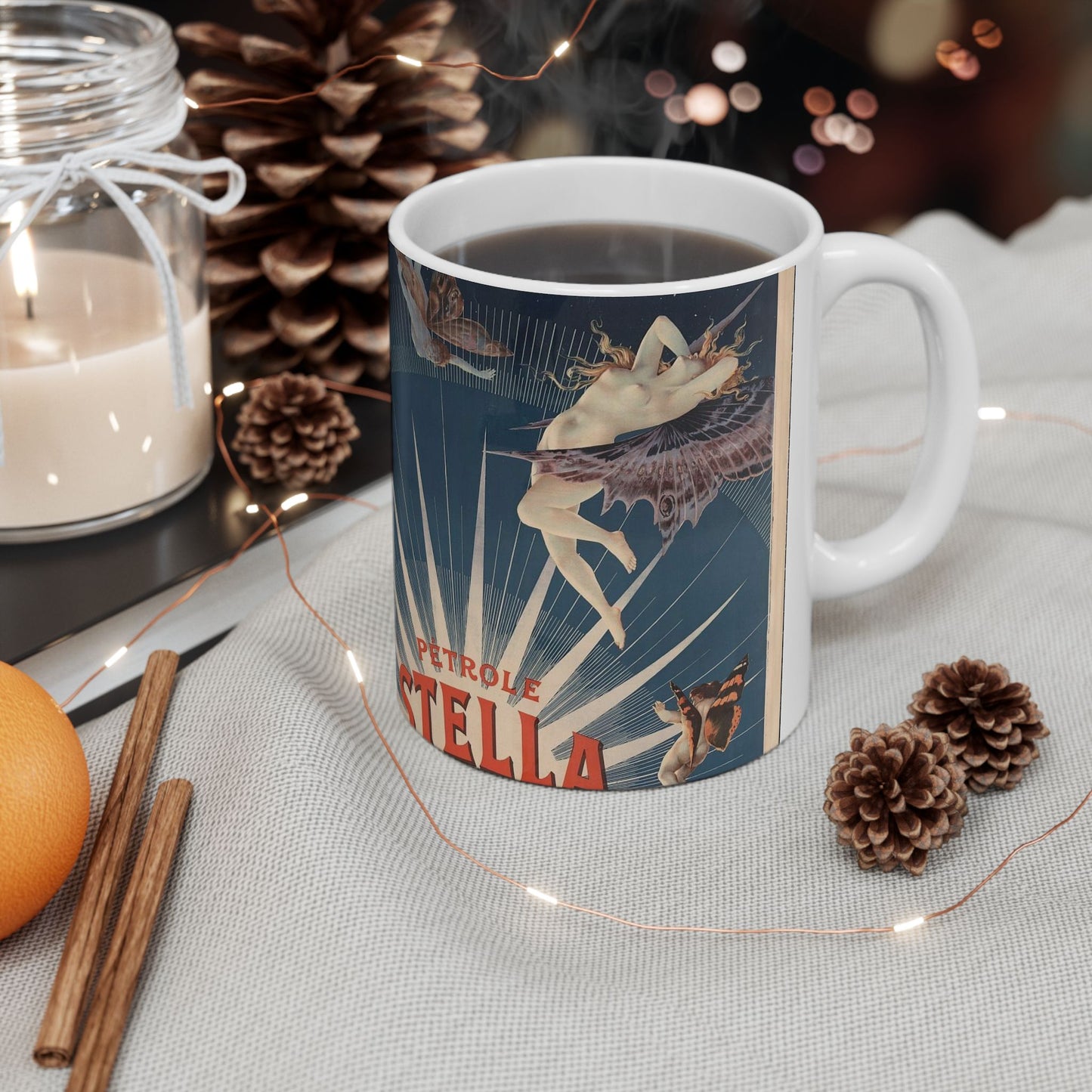 Pétrole Stella, livraisons en bidons plombés de 5 & 2 litres / H. Gray. Beautiful Novelty Ceramic Coffee Mug 11oz