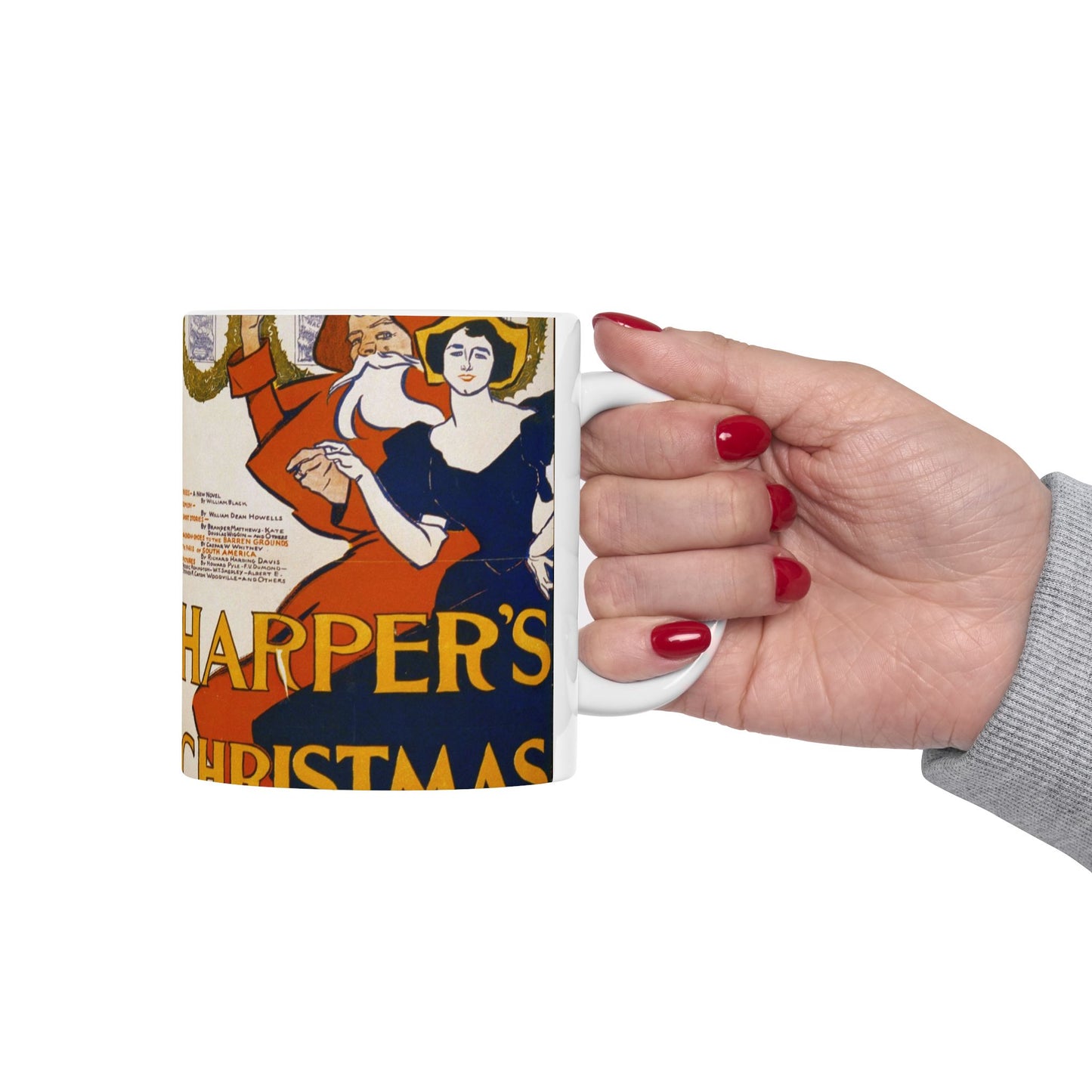 Edward Penfield - Harper's [for] Christmas, Art Nouveau Poster Beautiful Novelty Ceramic Coffee Mug 11oz