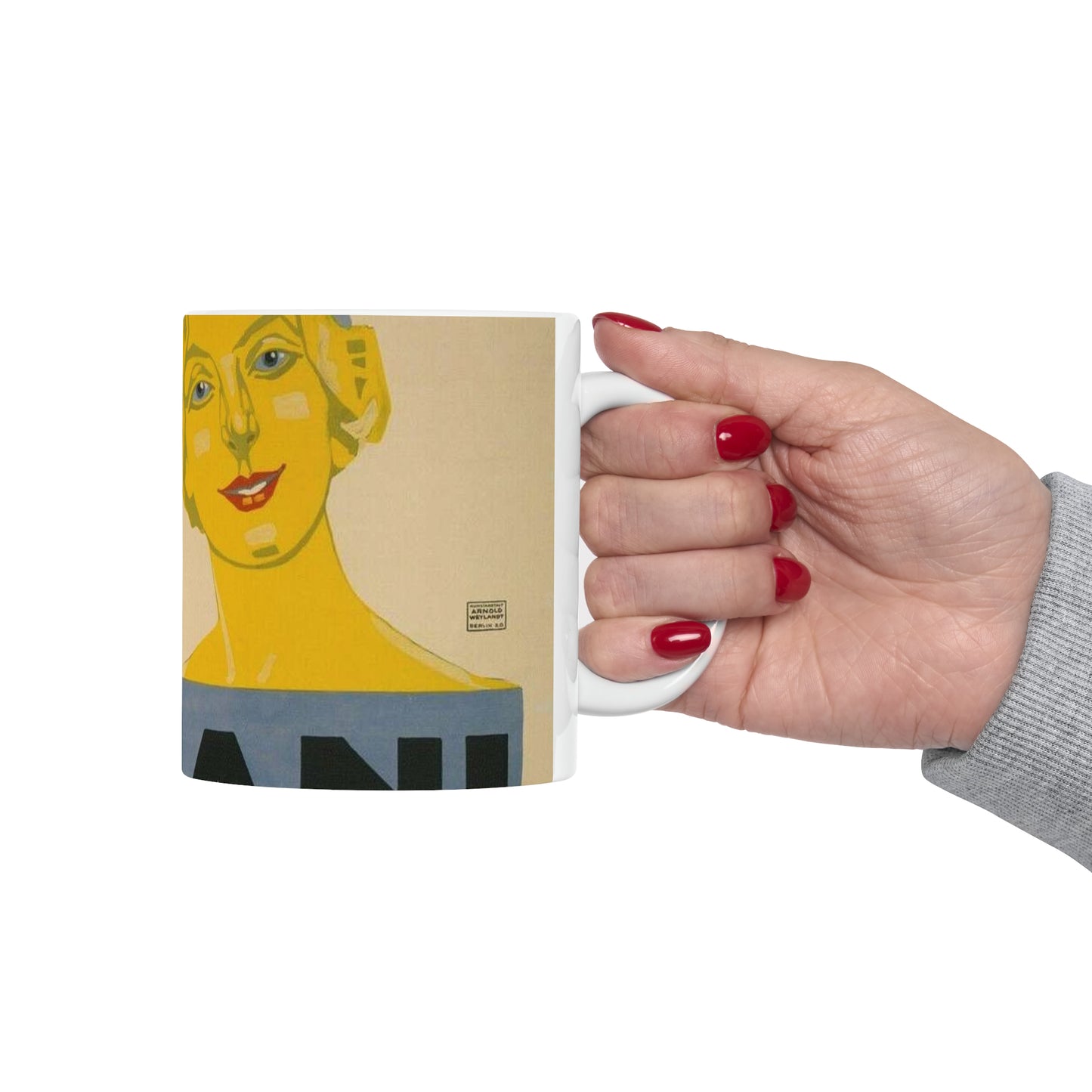 Putzi Cassani - Linden-Cabaret - Jo Steiner, 1913 Beautiful Novelty Ceramic Coffee Mug 11oz