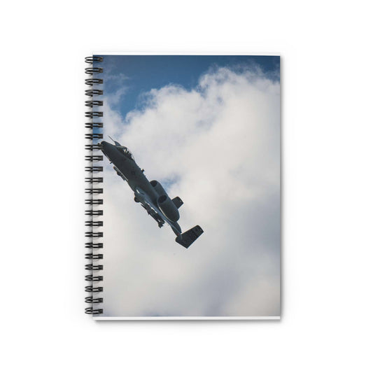 An A-10 Thunderbolt II assigned to the 51st Fighter Spiral Bound Ruled Notebook with Printed Cover