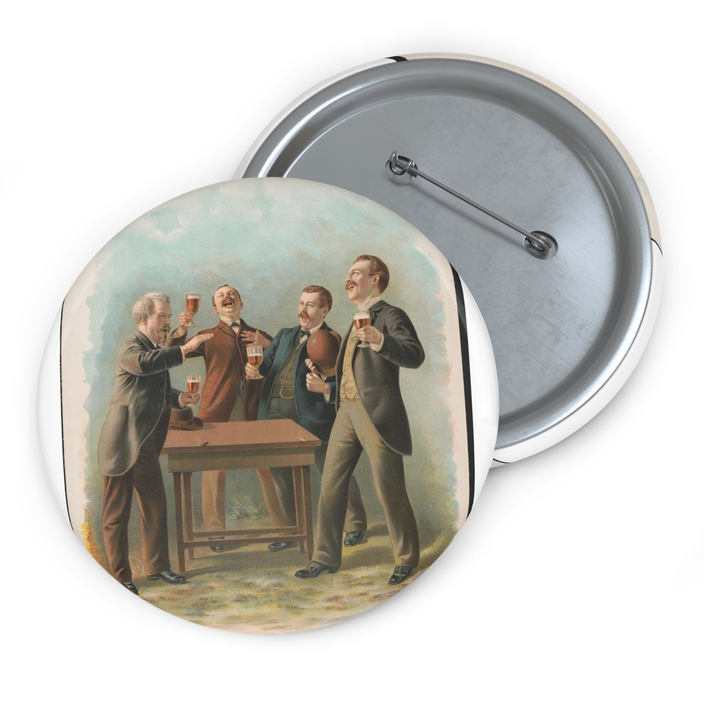 Quartet no. 166 - Print, Library of Congress collection Pin Buttons with Crisp Design