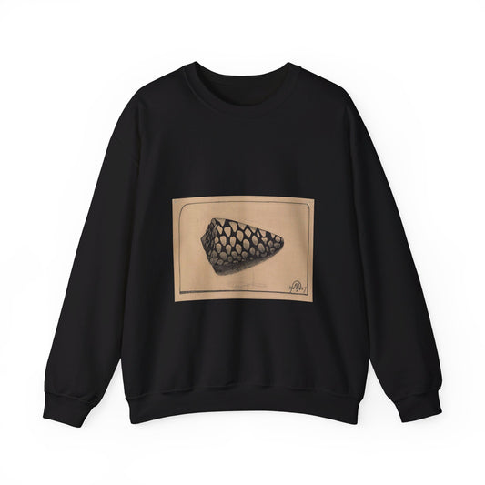 Samuel Jessurun de Mesquita - Schelp, naar rechts Black Heavy Blend Adult Crew Neck SweatShirt