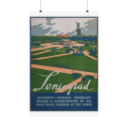 Leningrad (Travel poster), Art Deco Poster High Quality Matte Wall Art Poster for Home, Office, Classroom