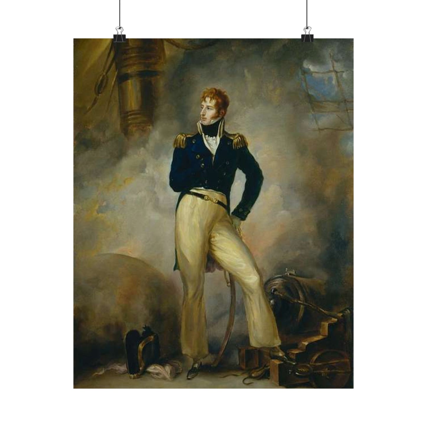 Lord Cochrane 1807 - Public domain  painting High Quality Matte Wall Art Poster for Home, Office, Classroom