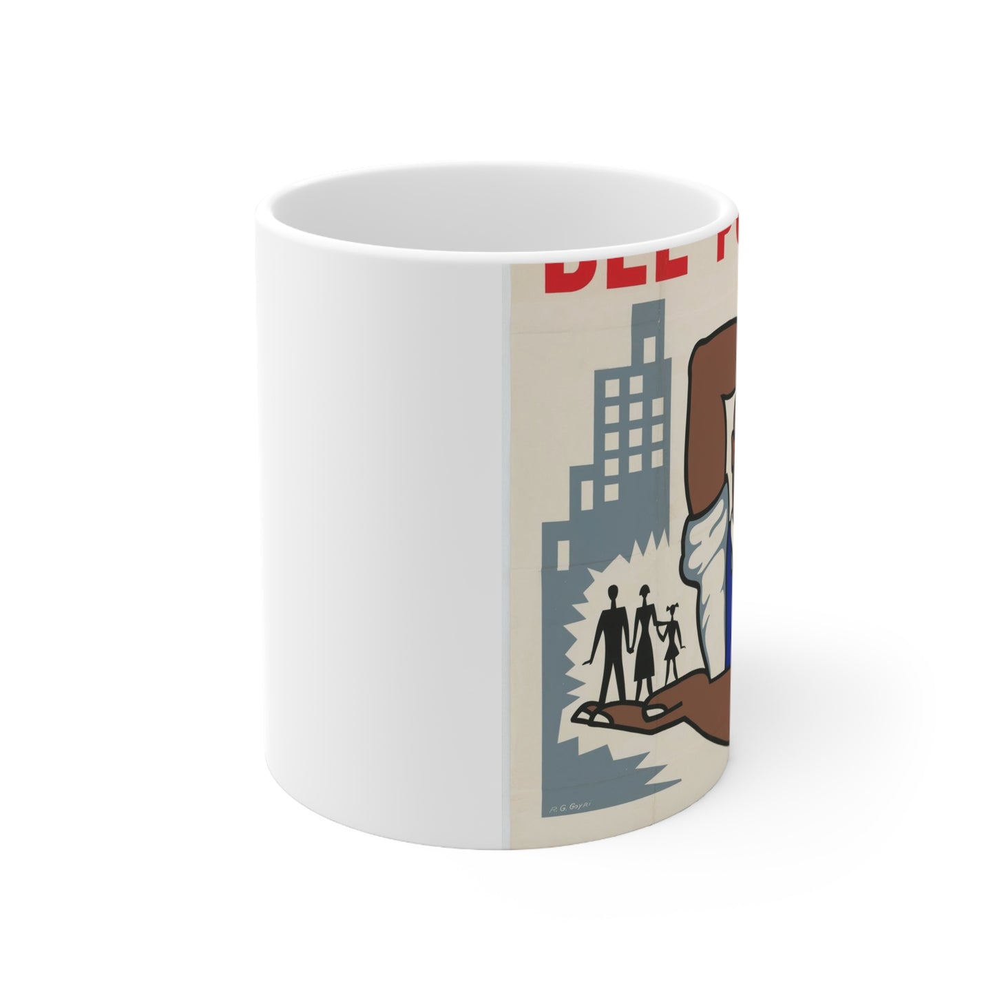 People's Capitalism Poster, United States information service propaganda Beautiful Novelty Ceramic Coffee Mug 11oz