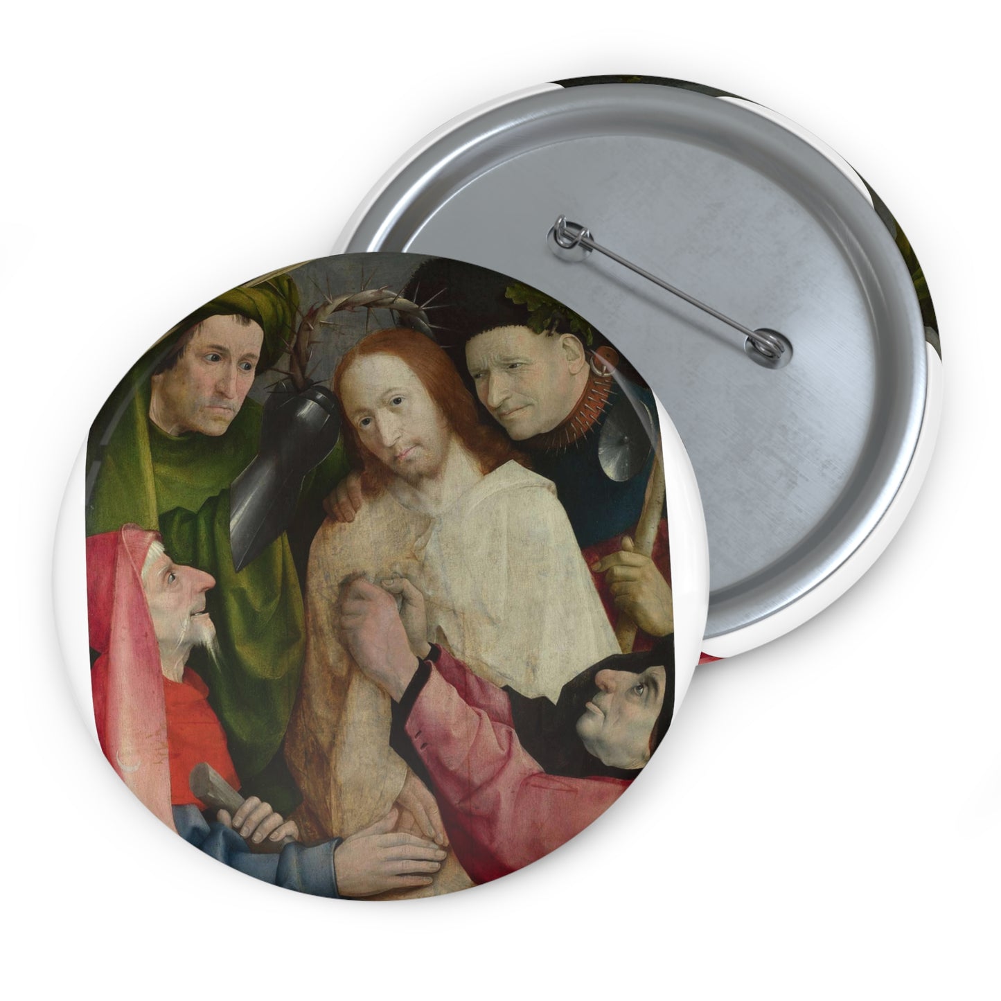 Hieronymus Bosch - Christ Mocked (The Crowning with Thorns) - Google Art Project Pin Buttons with Crisp Design