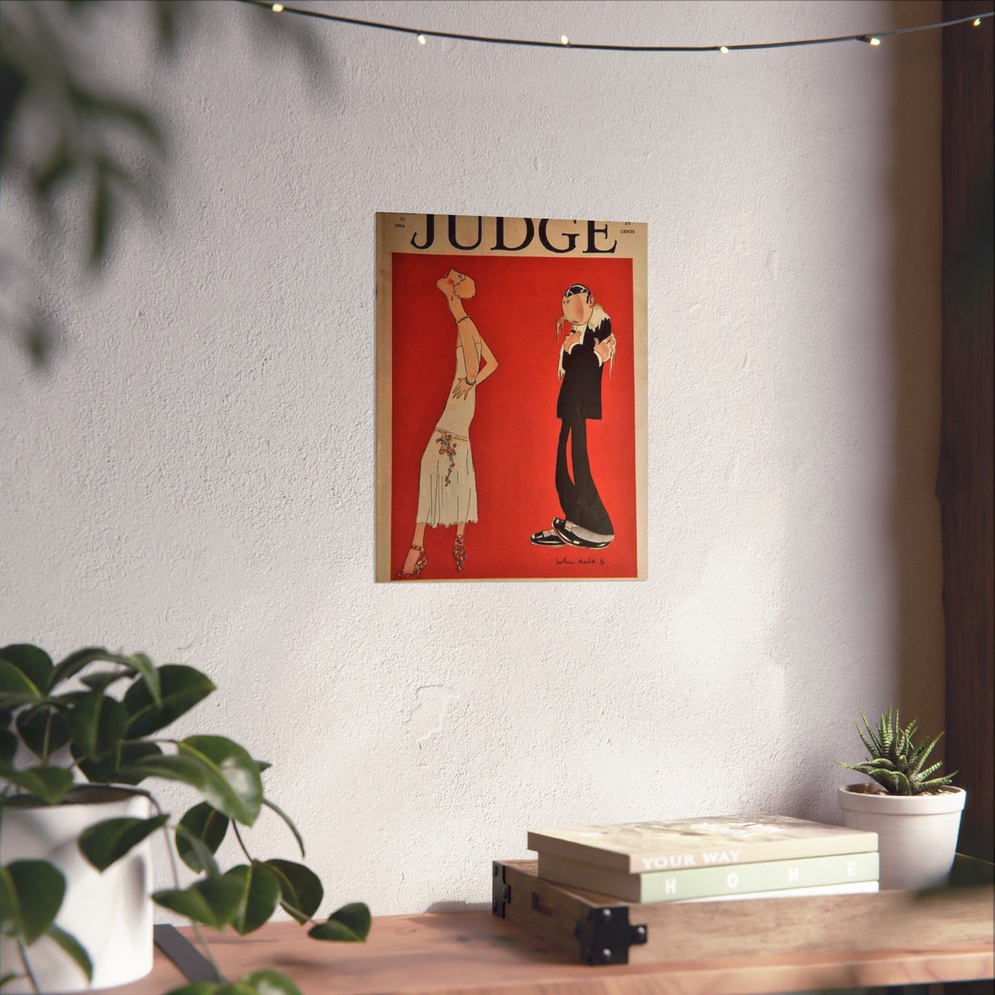 JudgeMagazine13Sep1924 - Art Deco public domain image High Quality Matte Wall Art Poster for Home, Office, Classroom