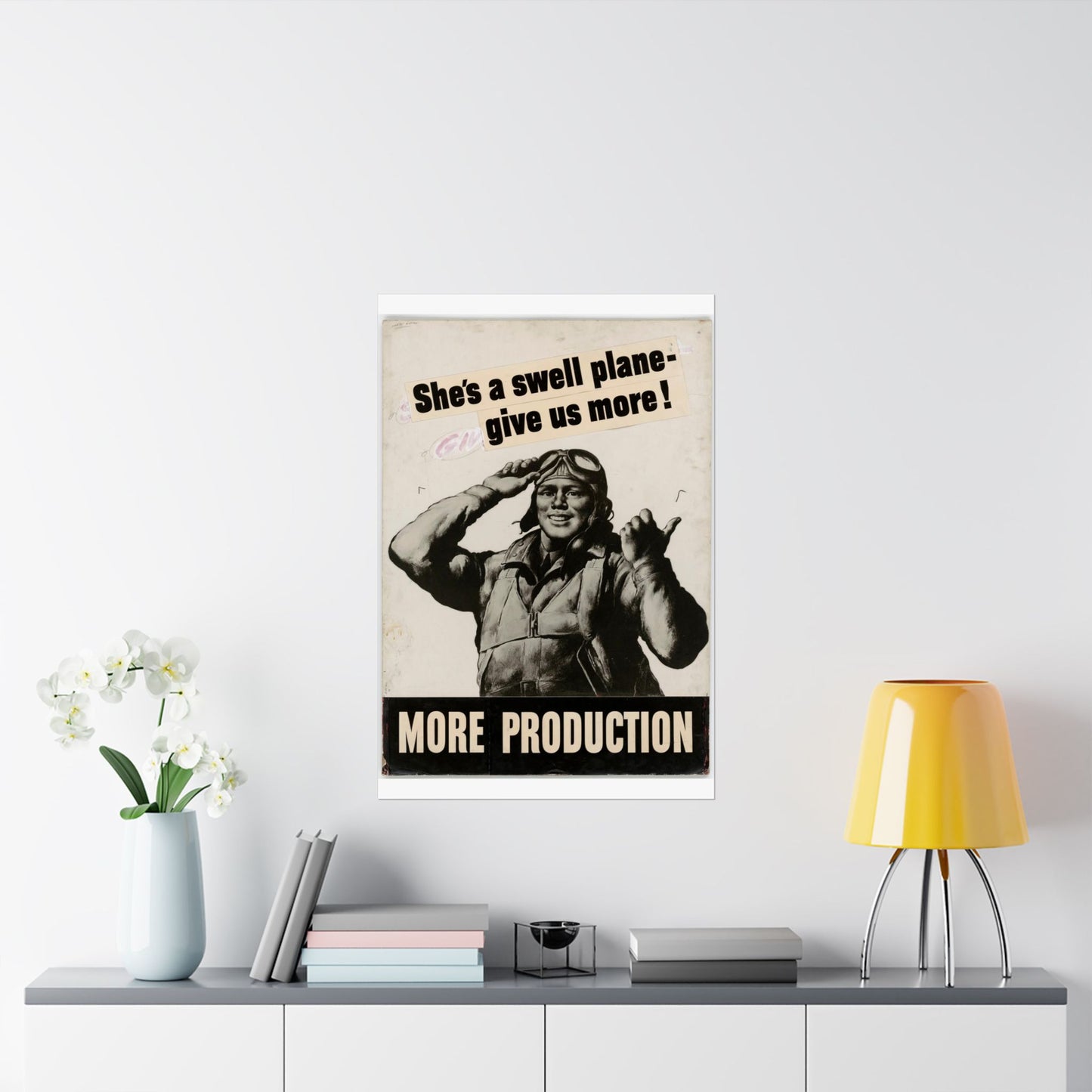 She's a swell plane - give us more!  MORE PRODUCTION [Riggs] High Quality Matte Wall Art Poster for Home, Office, Classroom