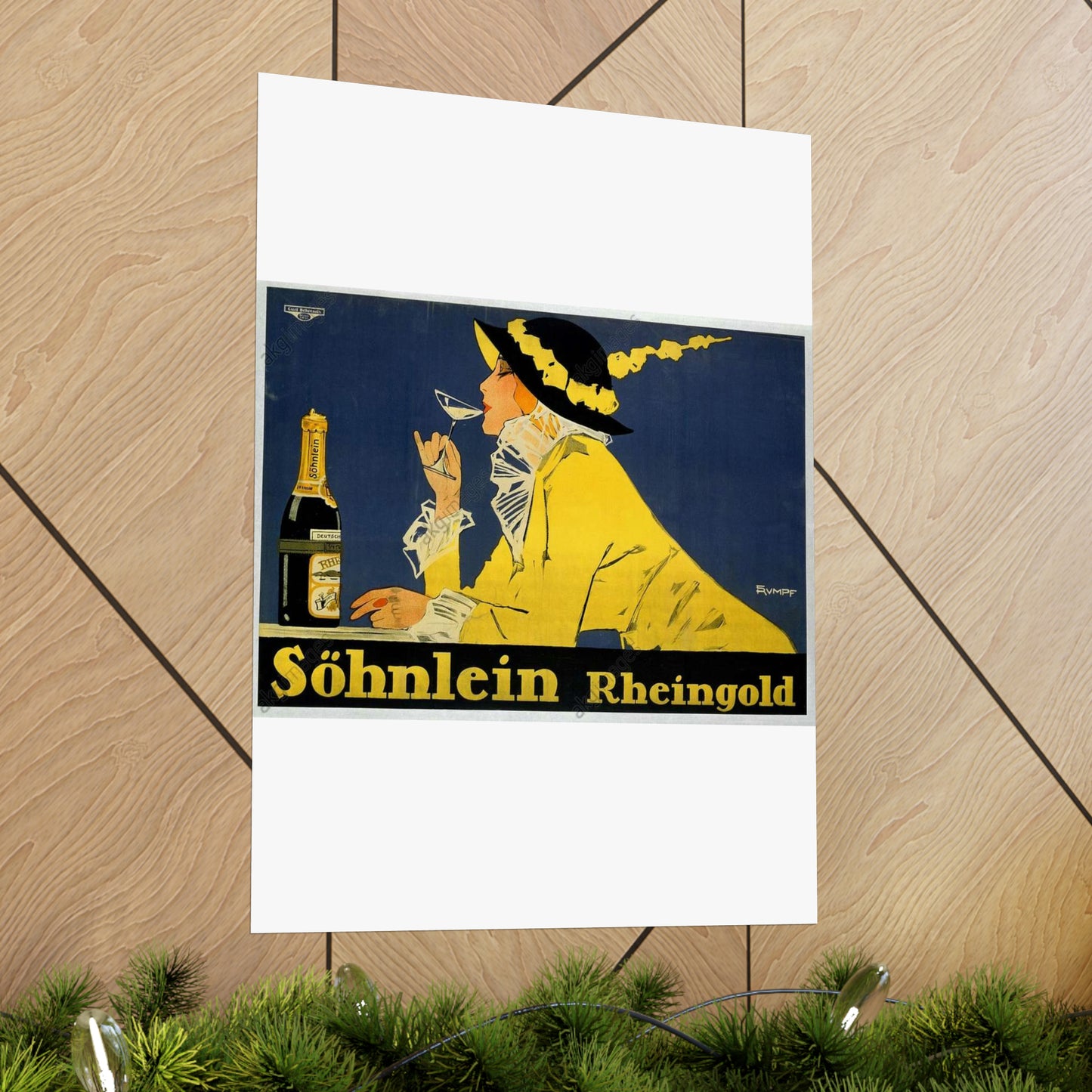 Fritz Rumpf (1888-1949) - Söhnlein Rheingold, c. 1910 High Quality Matte Wall Art Poster for Home, Office, Classroom