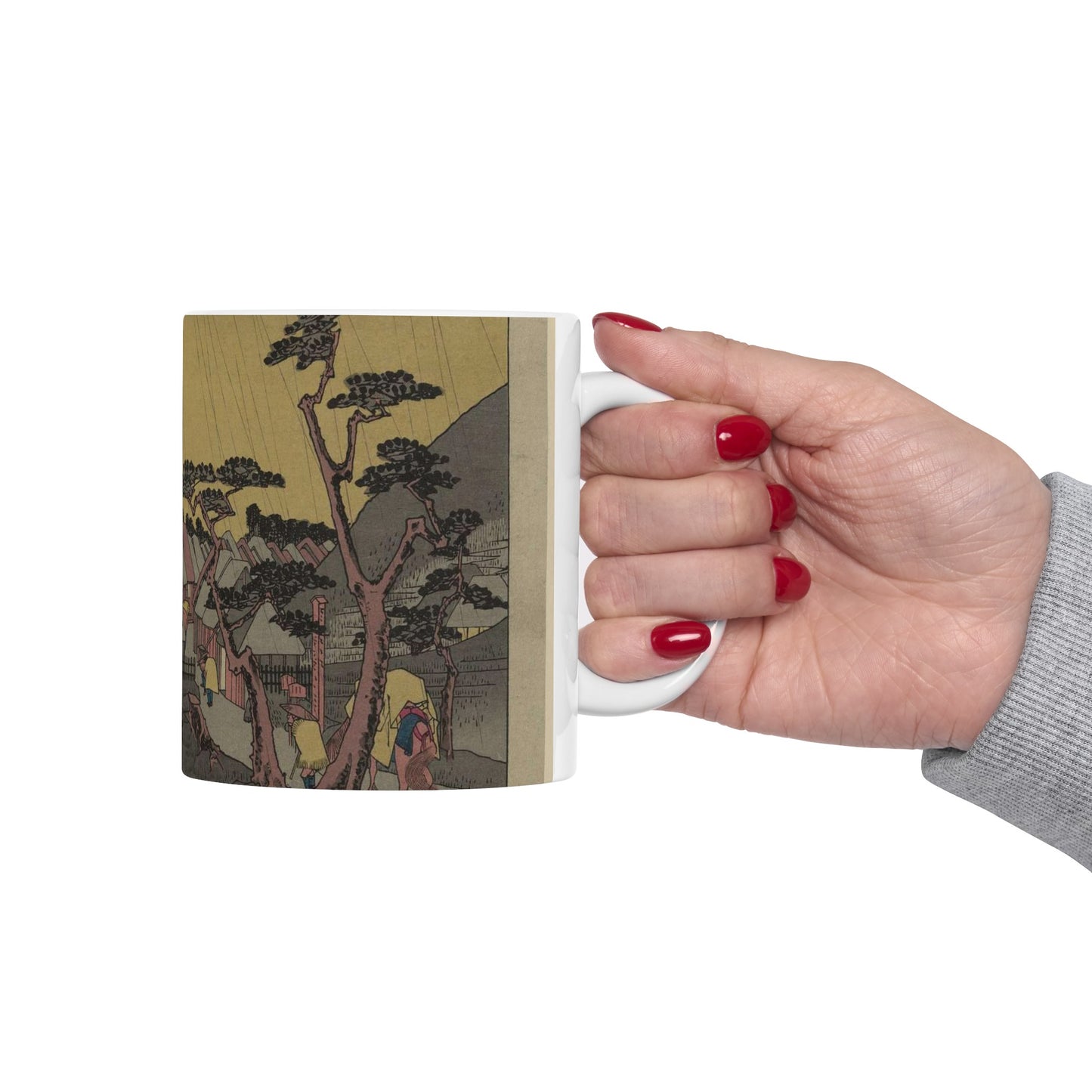 Utagawa Hiroshige - Oiso, Andō Hiroshige - Ukiyo e print Beautiful Novelty Ceramic Coffee Mug 11oz