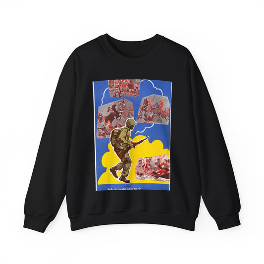 Recruiting Posters No.  1 and No.  2 Black Heavy Blend Adult Crew Neck SweatShirt