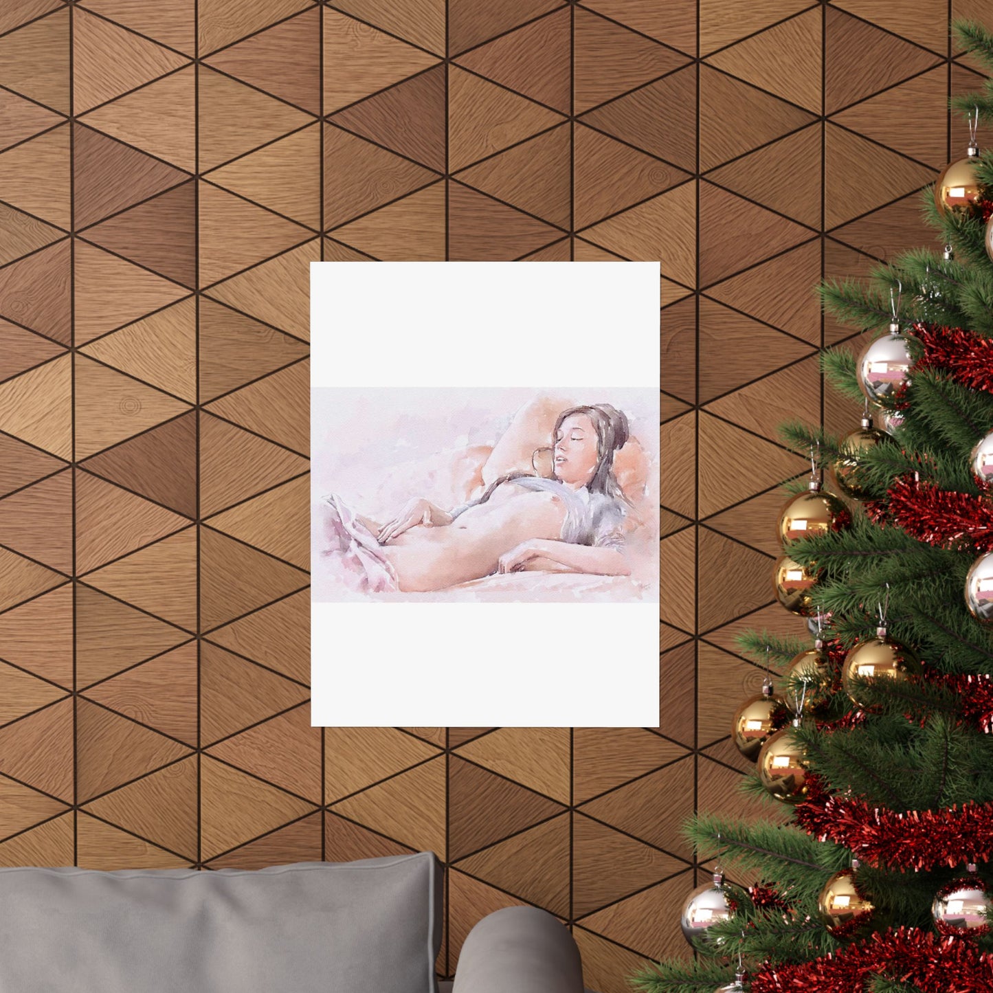 Woman masturbating High Quality Matte Wall Art Poster for Home, Office, Classroom