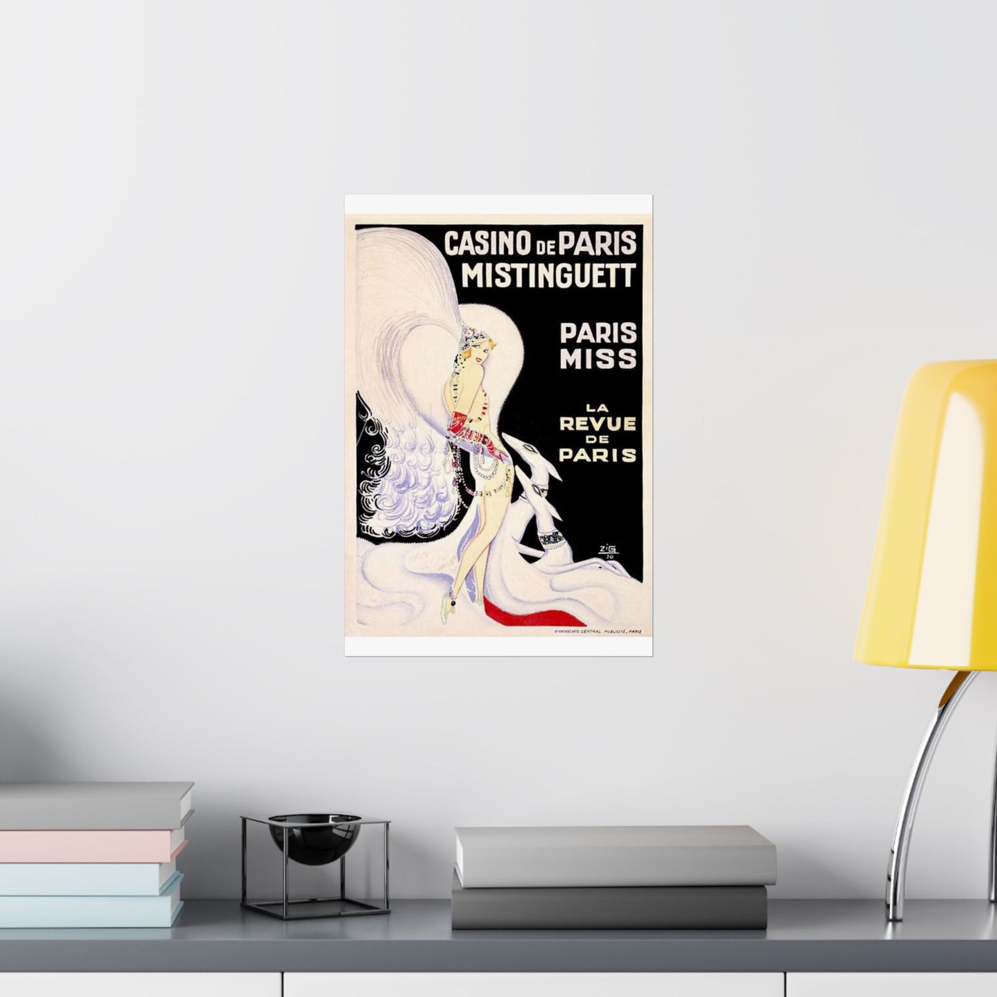 Louis Gaudin - La Revue de Paris 1930 High Quality Matte Wall Art Poster for Home, Office, Classroom