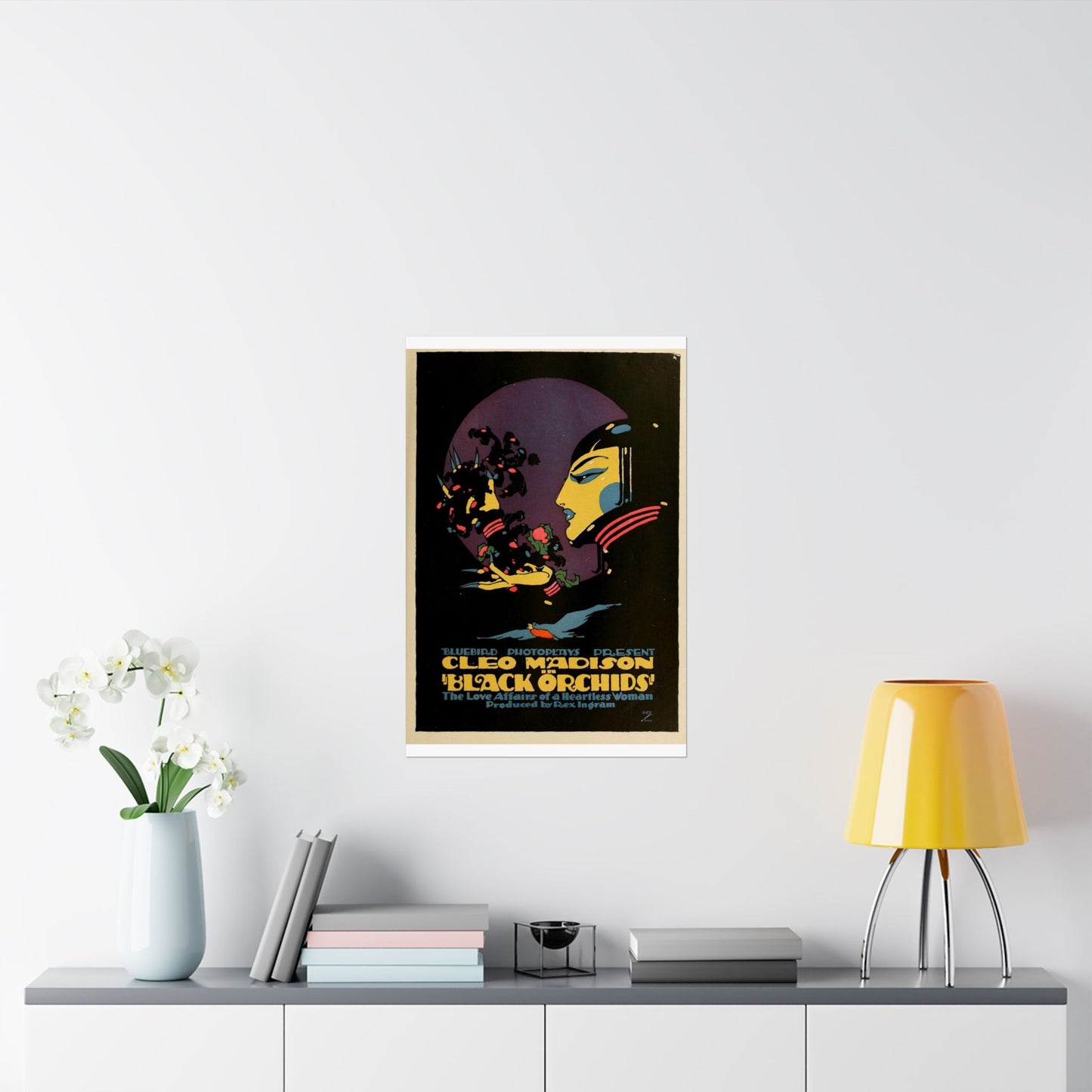 Black Orchids - Vintage movie public domain poster High Quality Matte Wall Art Poster for Home, Office, Classroom