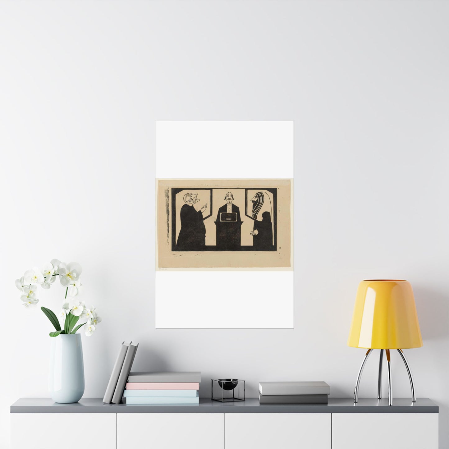 Samuel Jessurun de Mesquita - Entre ces trois mon coeur balance High Quality Matte Wall Art Poster for Home, Office, Classroom