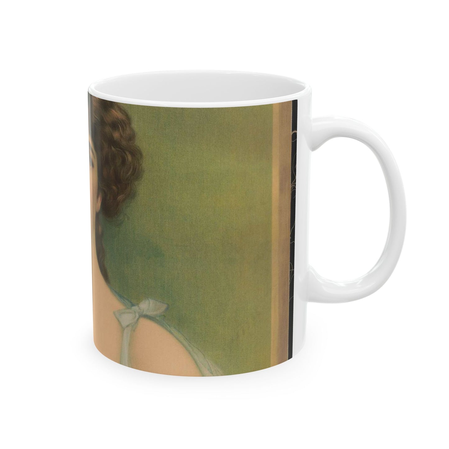 Hazel eyes - Print, Library of Congress collection Beautiful Novelty Ceramic Coffee Mug 11oz