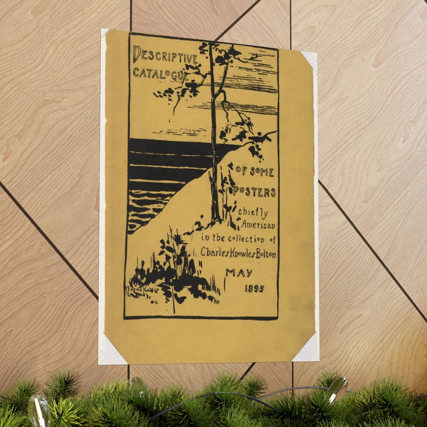 Descriptive catalogue of some posters chiefly American in the collection of Charles Knowles Bolton, May 1895 High Quality Matte Wall Art Poster for Home, Office, Classroom