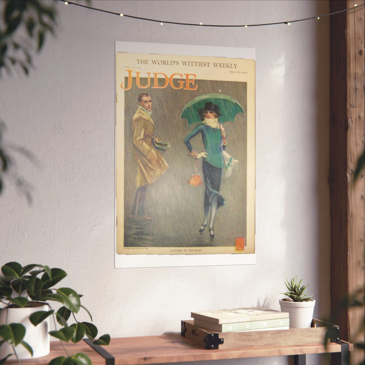 JudgeMagazine19Apr1924 - Art Deco public domain image High Quality Matte Wall Art Poster for Home, Office, Classroom