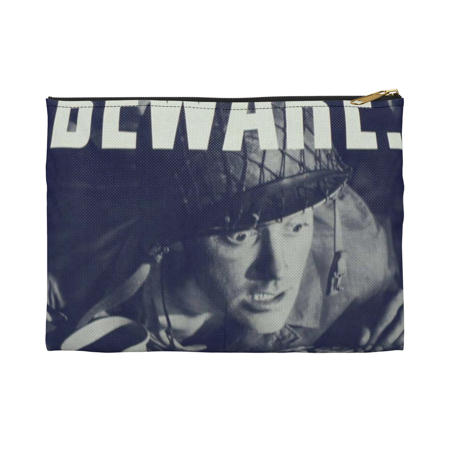 "Beware, drink only approved water." - NARA - 513965 Large Organizer Pouch with Black Zipper