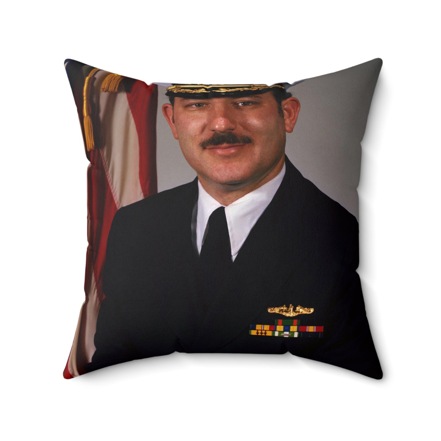 Commander Joel M. Greenberg, USN (covered) Decorative Accent Square Pillow