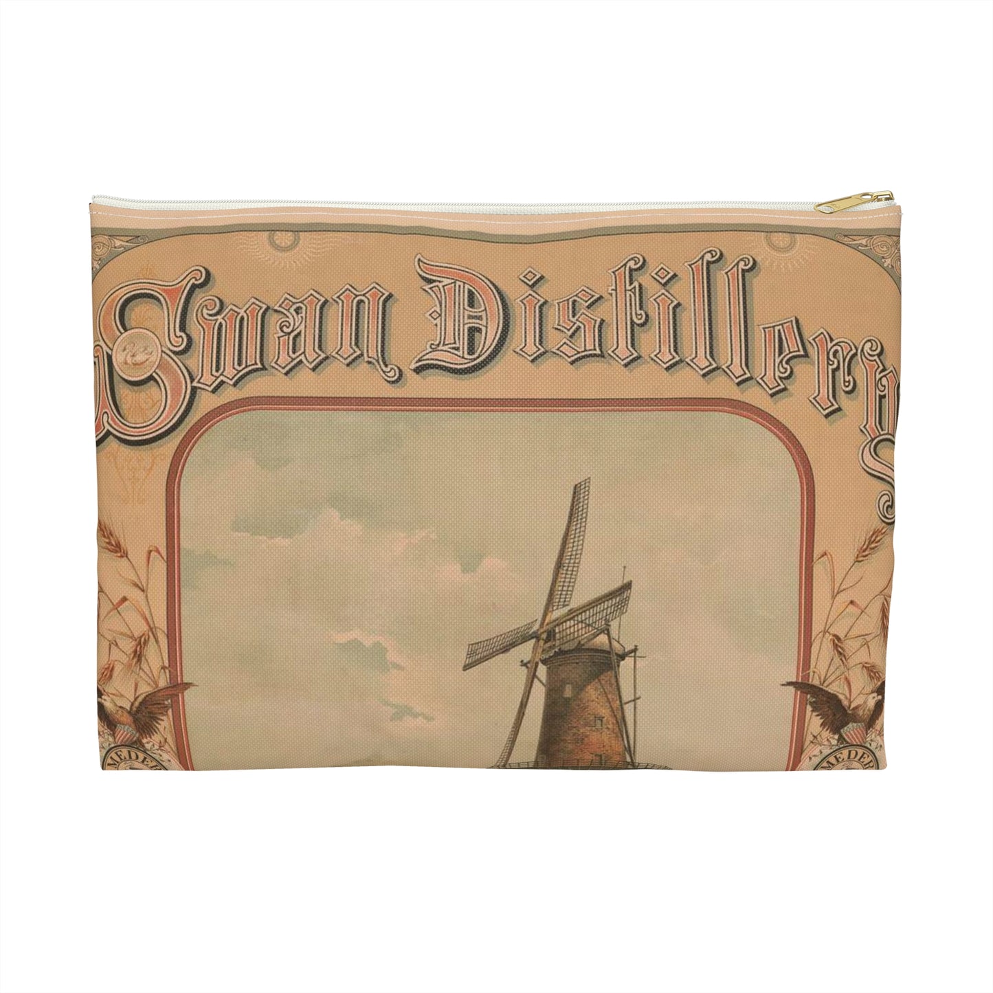 Swan Distillery, J.J. Meder & Zoon, Schiedam Large Organizer Pouch with Black Zipper