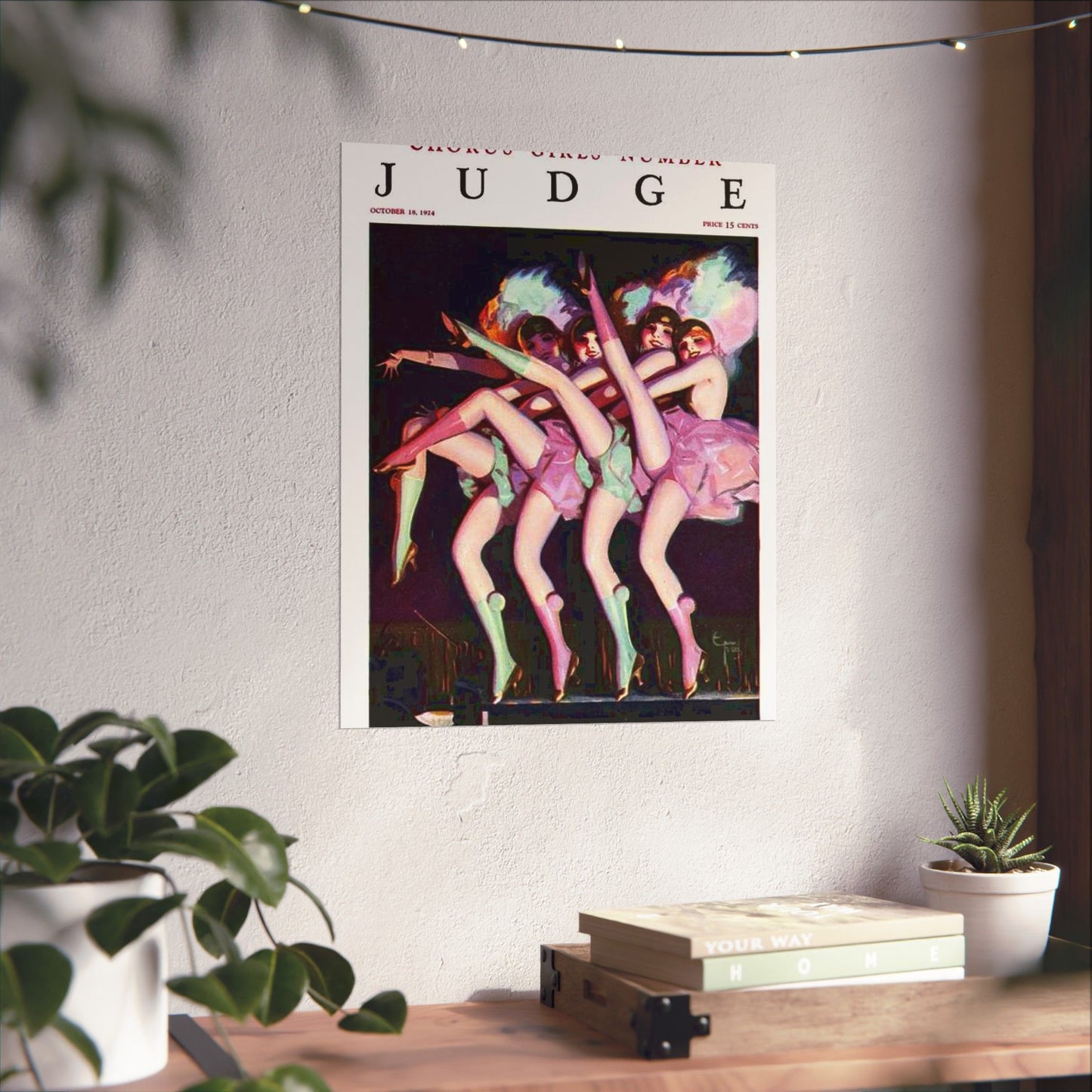 JudgeMagazine18Oct1924 - Art Deco public domain image High Quality Matte Wall Art Poster for Home, Office, Classroom