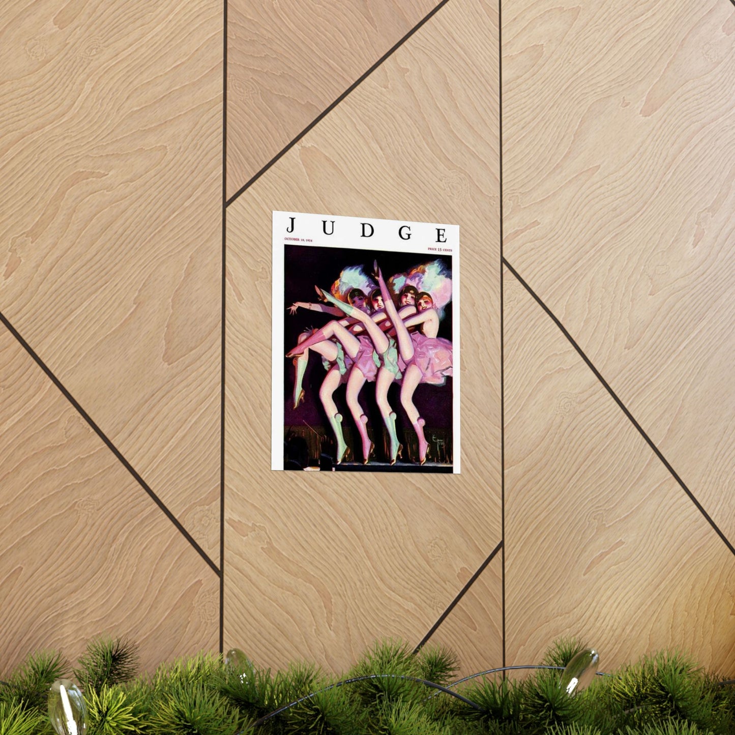 JudgeMagazine18Oct1924 - Art Deco public domain image High Quality Matte Wall Art Poster for Home, Office, Classroom