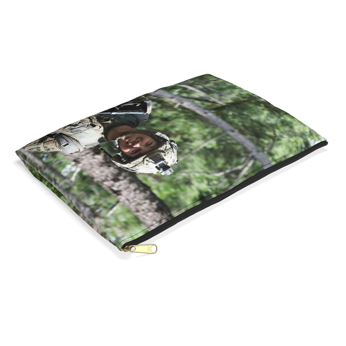 1st Lt. Jamieson Barnes an officer with Headquarters, Large Organizer Pouch with Black Zipper