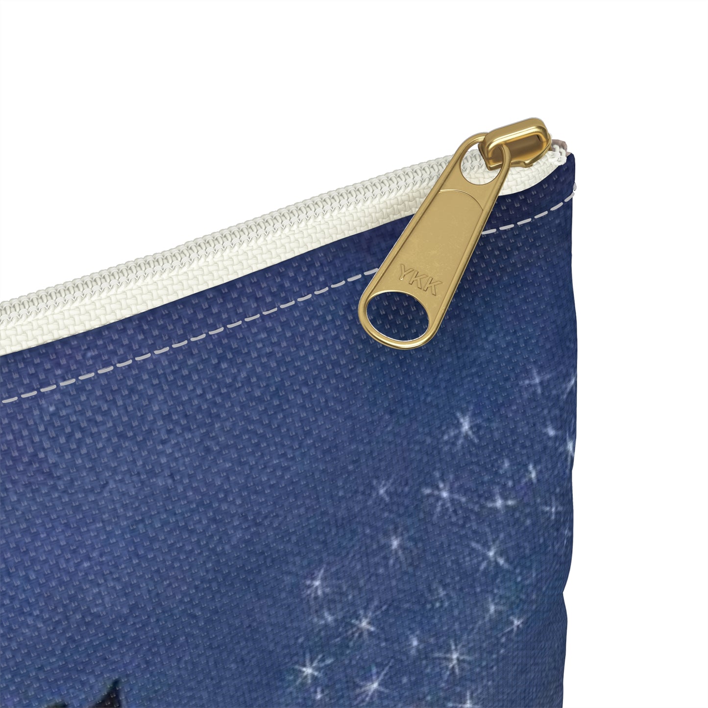 ‘No sooner had he whistled than he heard a whizzing and a whirring from all quarters, and such a large flock of birds swept down that they blackened all the field in which they settled’ (6278219321) Large Organizer Pouch with Black Zipper