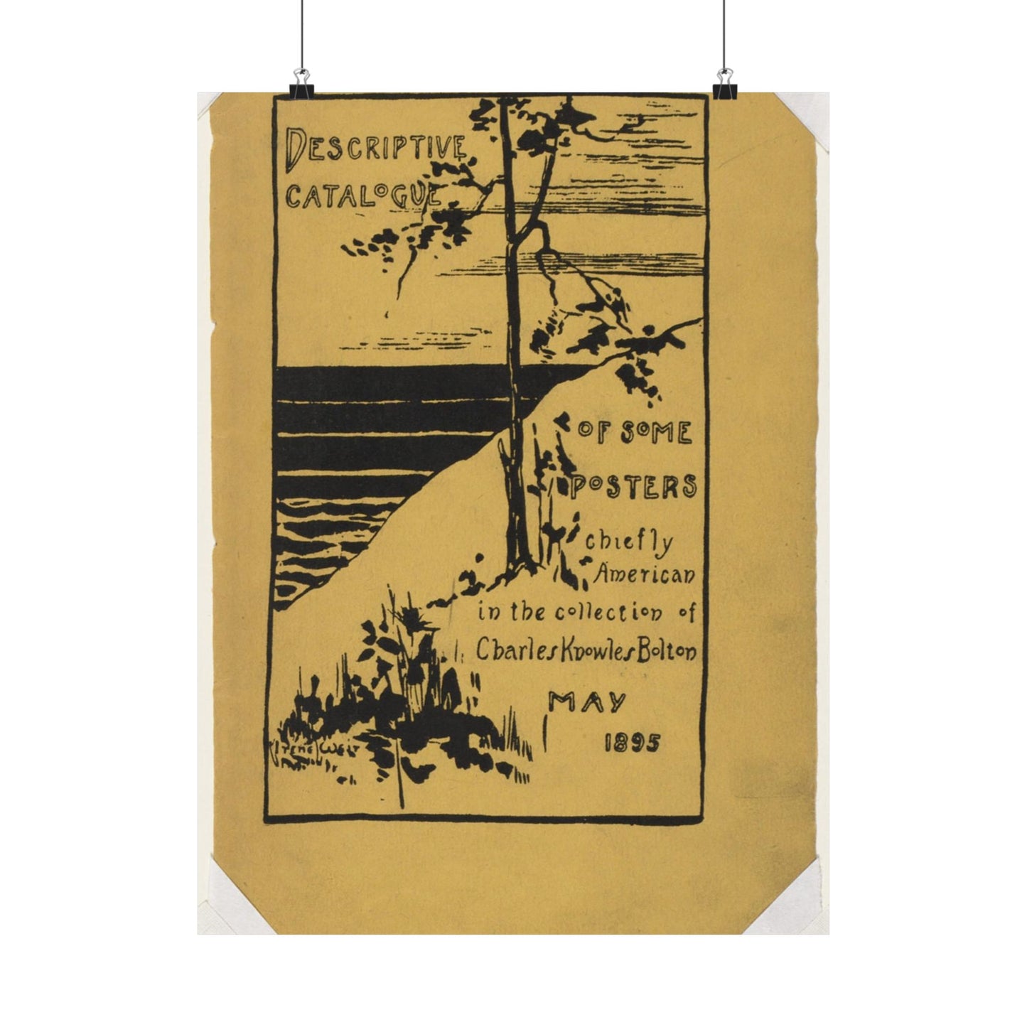 Descriptive catalogue of some posters chiefly American in the collection of Charles Knowles Bolton, May 1895 High Quality Matte Wall Art Poster for Home, Office, Classroom