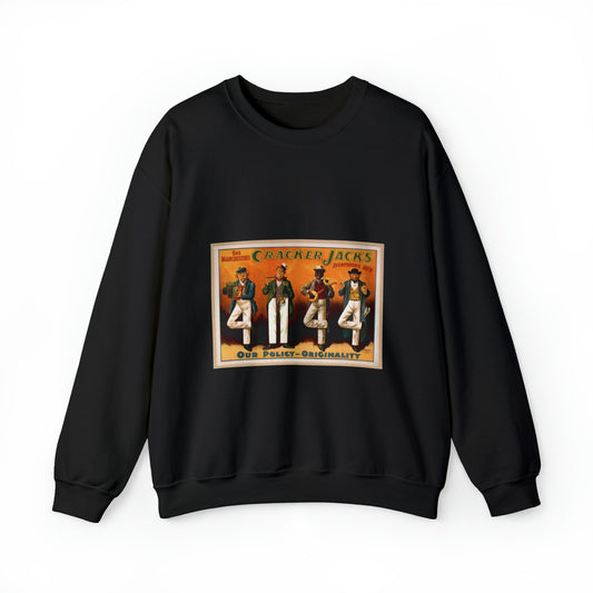 Bob Manchester's Cracker Jacks everything new. Black Heavy Blend Adult Crew Neck SweatShirt