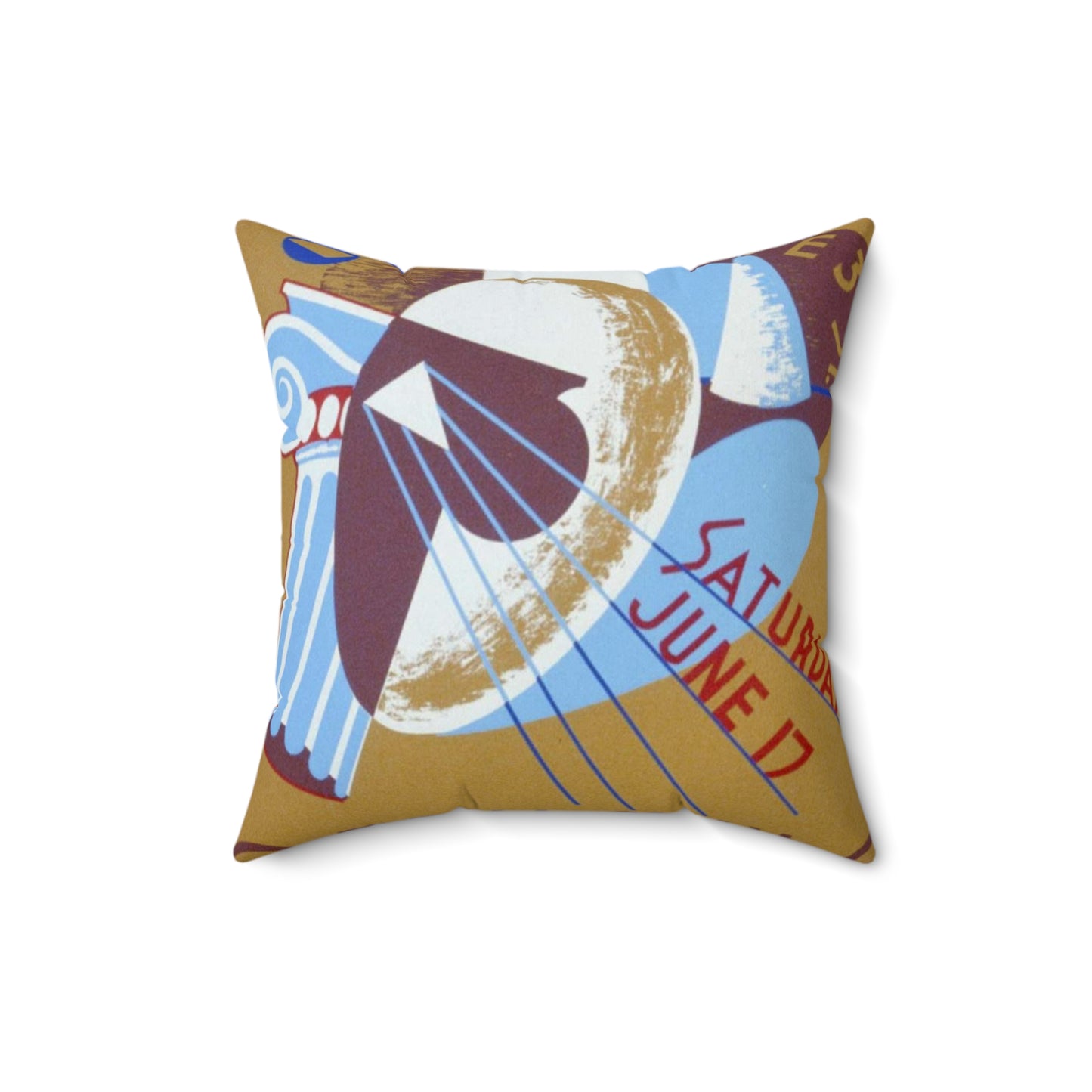 Opening Ottumwa Art Center, 122 E 3rd St. Saturday June 17 Decorative Accent Square Pillow